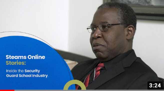 Security training customer testimonial from the Steams Online website